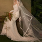 Exquisite Strapless Sequins Wedding Dresses Lace Mermaid Bridal Dress C8825