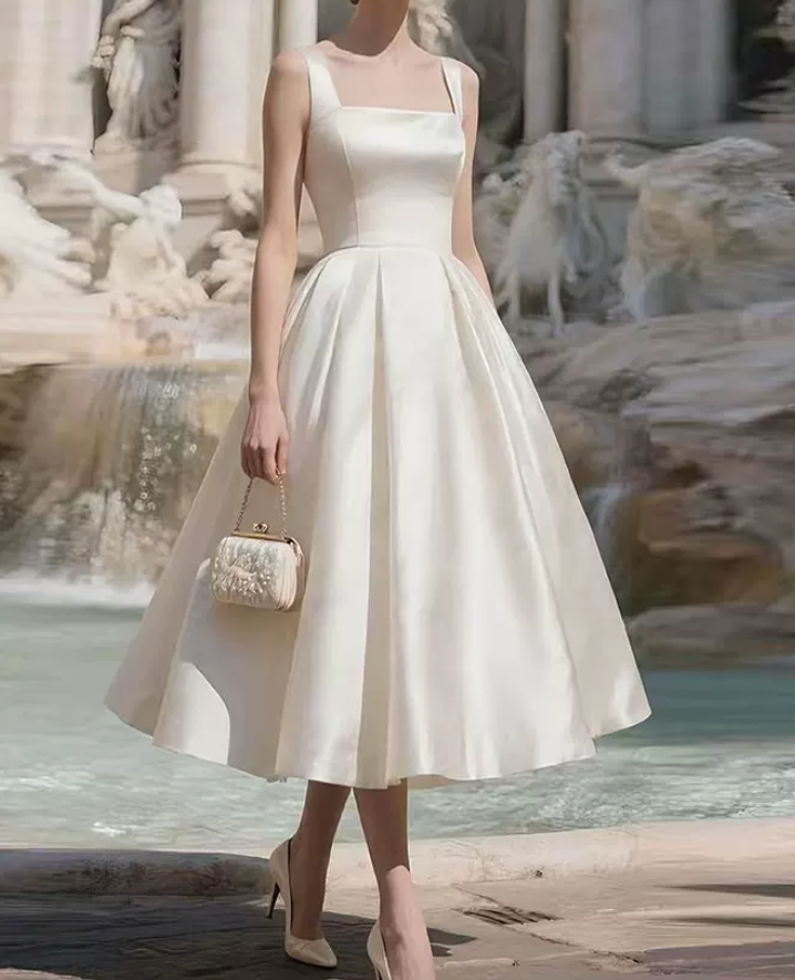Superbe robe de mariée sirène bustier en satin et tulle, longue et en dentelle, C4563