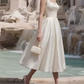 Superbe robe de mariée sirène bustier en satin et tulle, longue et en dentelle, C4563