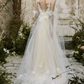 Superbe robe de mariée sirène bustier en satin et tulle, longue et en dentelle, C4563