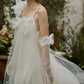 Superbe robe de mariée sirène bustier en satin et tulle, longue et en dentelle, C4563