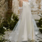 Superbe robe de mariée sirène bustier en satin et tulle, longue et en dentelle, C4563