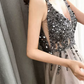 Robe de bal de princesse bustier à volants en satin long, robe de soirée C8117