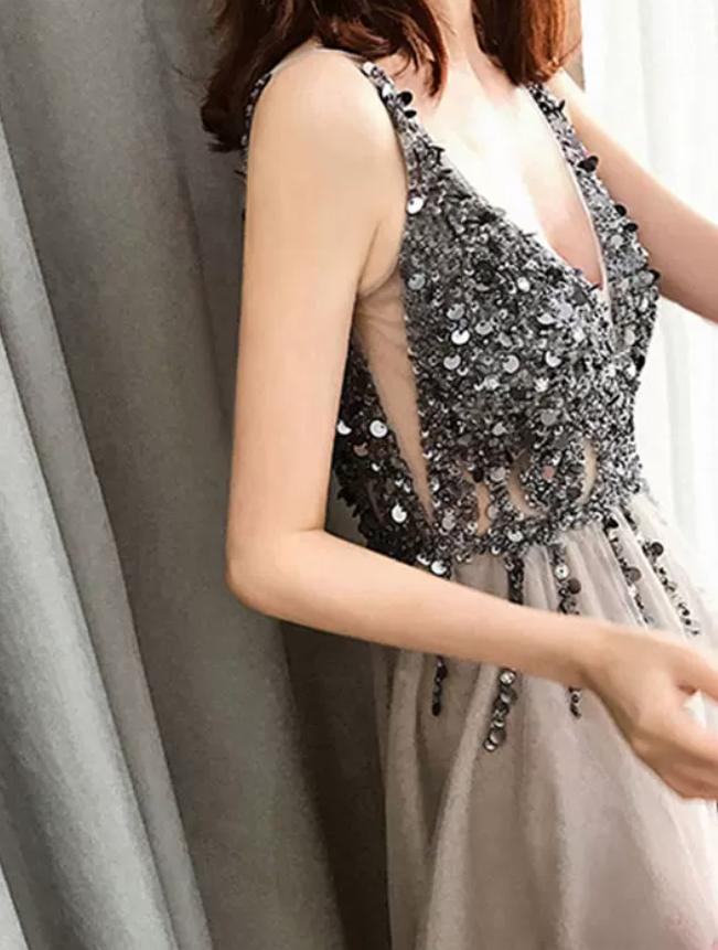 Robe de bal de princesse bustier à volants en satin long, robe de soirée C8117