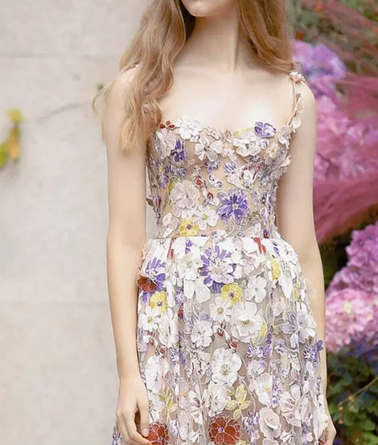 Robe de bal de princesse bustier à volants en satin long, robe de soirée C8117