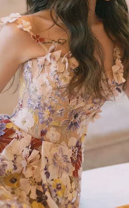 Robe de bal de princesse bustier à volants en satin long, robe de soirée C8117