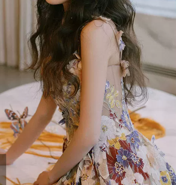 Robe de bal de princesse bustier à volants en satin long, robe de soirée C8117