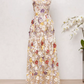 Robe de bal de princesse bustier à volants en satin long, robe de soirée C8117