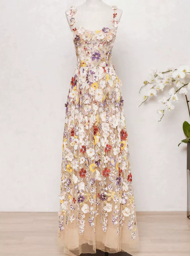 Robe de bal de princesse bustier à volants en satin long, robe de soirée C8117