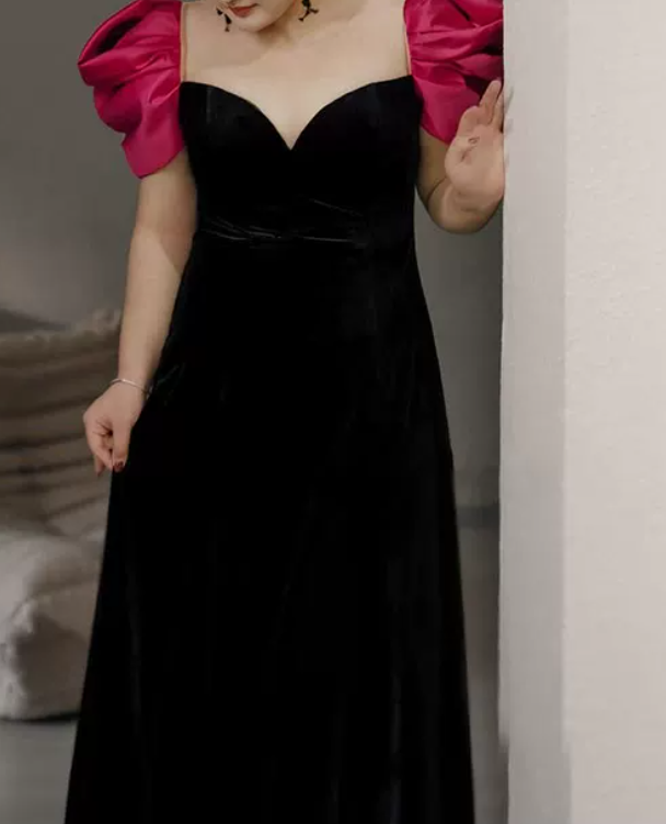 Robe de bal de princesse bustier à volants en satin long, robe de soirée C8117