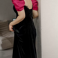 Robe de bal de princesse bustier à volants en satin long, robe de soirée C8117