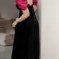 Robe de bal de princesse bustier à volants en satin long, robe de soirée C8117
