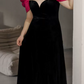 Robe de bal de princesse bustier à volants en satin long, robe de soirée C8117