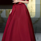 Robe de bal de princesse bustier à volants en satin long, robe de soirée C8117
