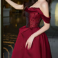 Robe de bal de princesse bustier à volants en satin long, robe de soirée C8117