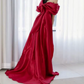 Robe de bal de princesse bustier à volants en satin long, robe de soirée C8117