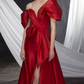 Robe de bal de princesse bustier à volants en satin long, robe de soirée C8117