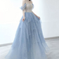 Robe de bal de princesse bustier à volants en satin long, robe de soirée C8117