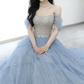 Robe de bal de princesse bustier à volants en satin long, robe de soirée C8117
