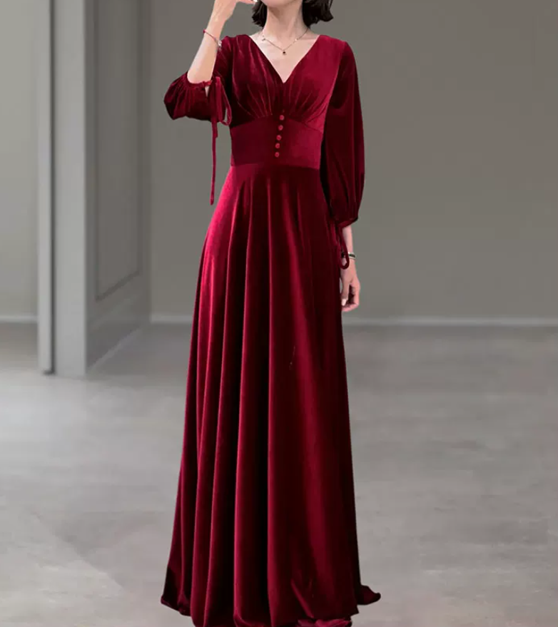 Robe de bal de princesse bustier à volants en satin long, robe de soirée C8117