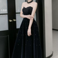 Robe de bal de princesse bustier à volants en satin long, robe de soirée C8117