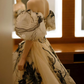 Robe de bal de princesse bustier à volants en satin long, robe de soirée C8117