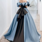 Robe de bal de princesse bustier à volants en satin long, robe de soirée C8117