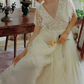 Superbe robe de mariée sirène bustier en satin et tulle, longue et en dentelle, C4563
