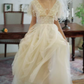 Superbe robe de mariée sirène bustier en satin et tulle, longue et en dentelle, C4563