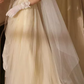 Superbe robe de mariée sirène bustier en satin et tulle, longue et en dentelle, C4563