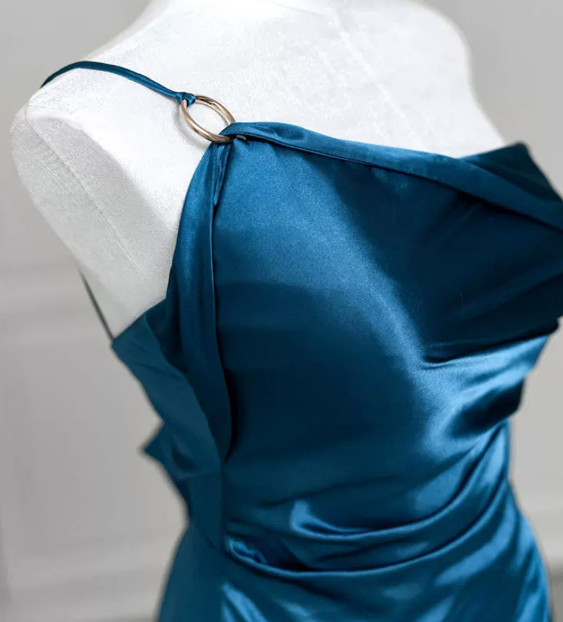 Robe de bal de princesse bustier à volants en satin long, robe de soirée C8117