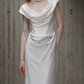 Superbe robe de mariée sirène bustier en satin et tulle, longue et en dentelle, C4563