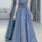 Robe de bal de princesse bustier à volants en satin long, robe de soirée C8117