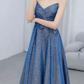 Robe de bal de princesse bustier à volants en satin long, robe de soirée C8117