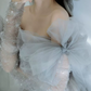 Robe de bal de princesse bustier à volants en satin long, robe de soirée C8117