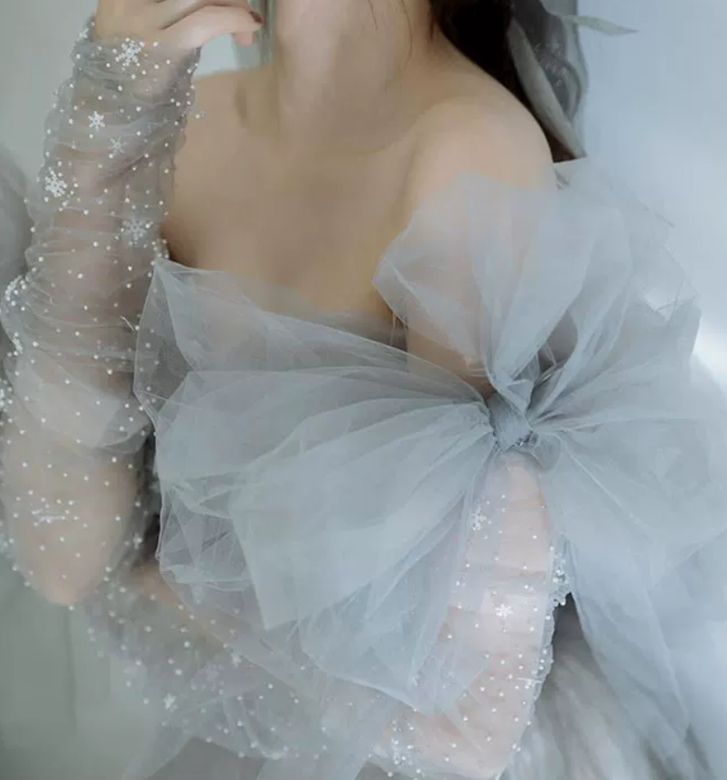 Robe de bal de princesse bustier à volants en satin long, robe de soirée C8117