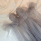 Robe de bal de princesse bustier à volants en satin long, robe de soirée C8117