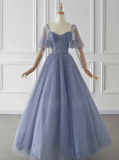 Robe de bal de princesse bustier à volants en satin long, robe de soirée C8117