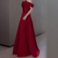 Robe de bal de princesse bustier à volants en satin long, robe de soirée C8117