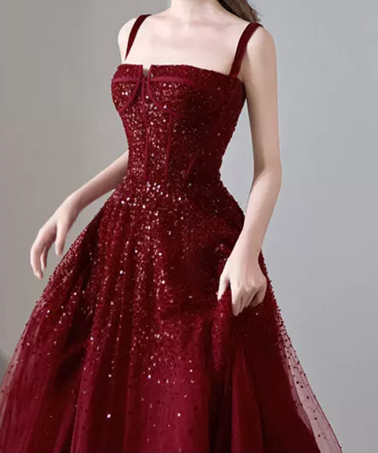 Robe de bal de princesse bustier à volants en satin long, robe de soirée C8117