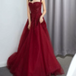 Robe de bal de princesse bustier à volants en satin long, robe de soirée C8117