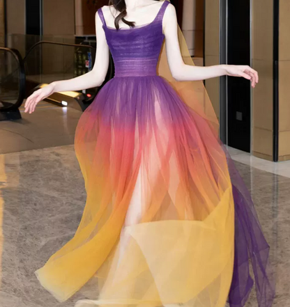 Robe de bal de princesse bustier à volants en satin long, robe de soirée C8117