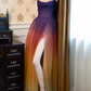 Robe de bal de princesse bustier à volants en satin long, robe de soirée C8117