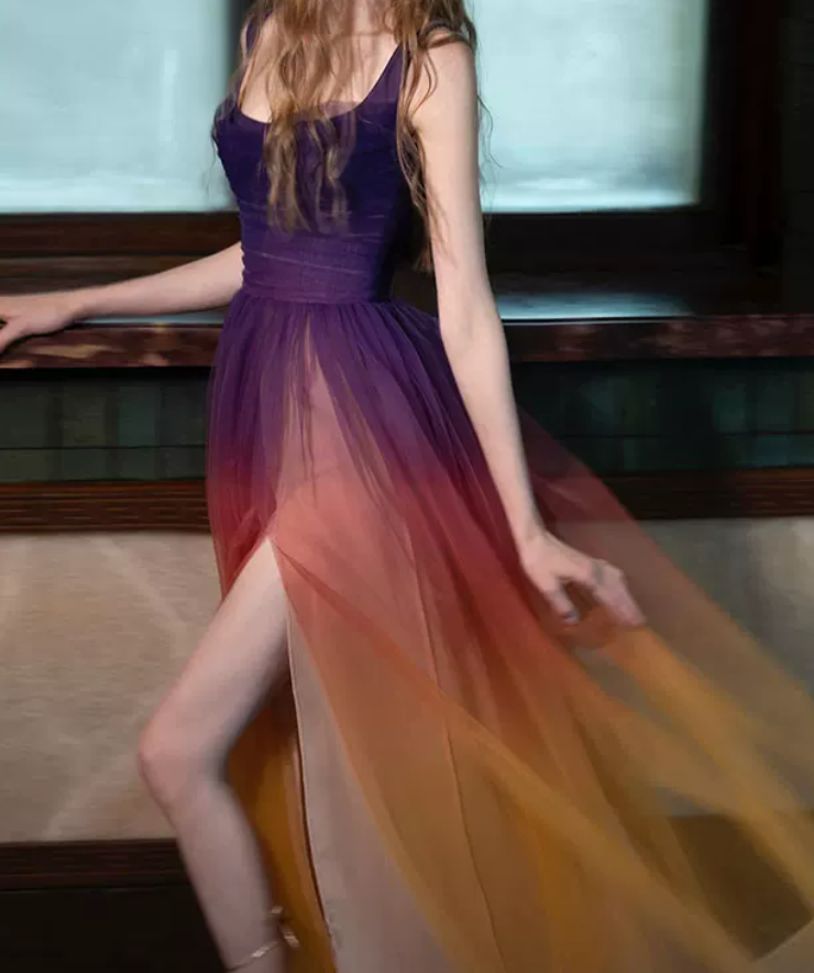 Robe de bal de princesse bustier à volants en satin long, robe de soirée C8117