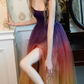 Robe de bal de princesse bustier à volants en satin long, robe de soirée C8117
