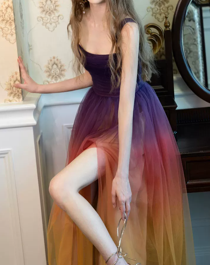 Robe de bal de princesse bustier à volants en satin long, robe de soirée C8117