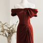 Robe de bal de princesse bustier à volants en satin long, robe de soirée C8117