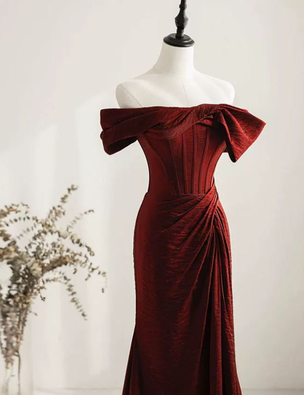 Robe de bal de princesse bustier à volants en satin long, robe de soirée C8117