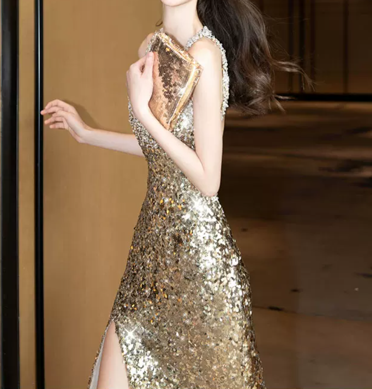 Robe de bal de princesse bustier à volants en satin long, robe de soirée C8117