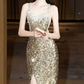Robe de bal de princesse bustier à volants en satin long, robe de soirée C8117
